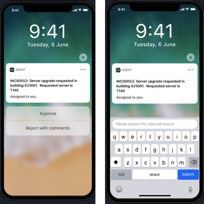 actionable notifications